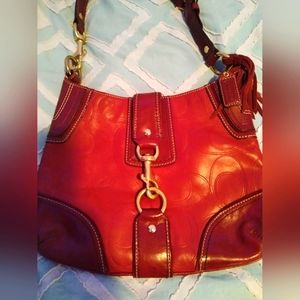 100% authentic Coach mulberry red shoulder bag